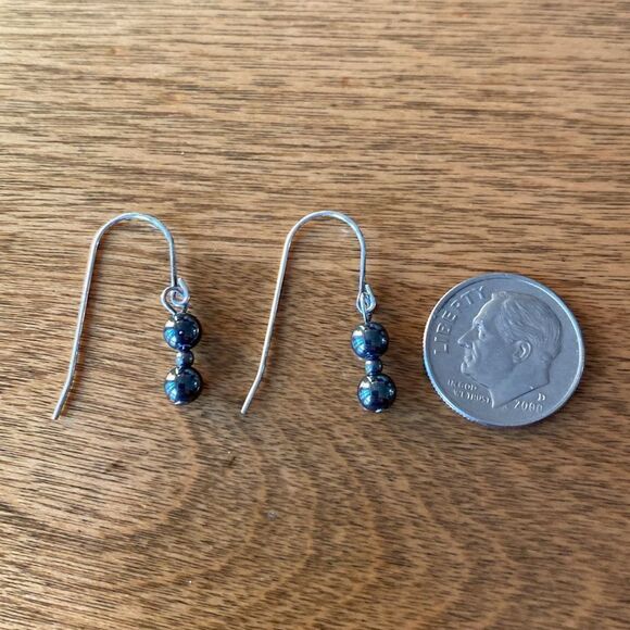 Sterling  silver earrings - Picture 2 of 2